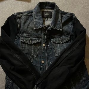 7 for all mankind Blue Jean jacket sz M